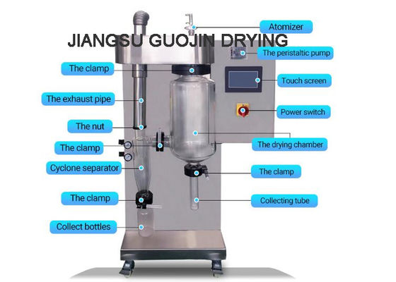 Mini macchina per la produzione di latte in polvere per uova Atomizzatore centrifugo per laboratorio