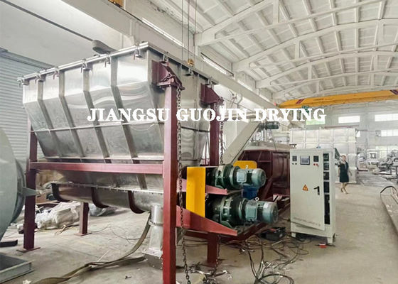 KJG-20 PLC/button control Continuous Hollow Paddle Dryer 10 Min Tempo di asciugatura