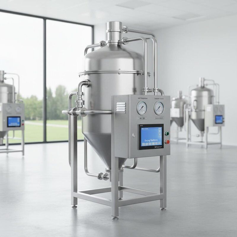 Essiccatore farmaceutico atomizzato con temperatura di ingresso 140350 e controllo automatico progettato per l'essiccazione di soluzioni