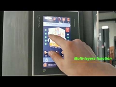 Macchina manuale per l'avvolgimento con film estensibile di pallet con schermo touch screen PLC